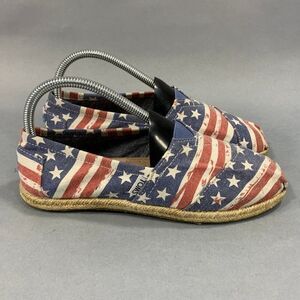 Toms‎ Women's Size 6.5 Classic Canvas American Flag Flats
